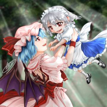 ちいさい咲夜さんとお嬢様