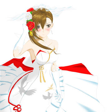 花嫁レイミ(色塗り練習)