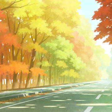 クッシー街道_紅葉