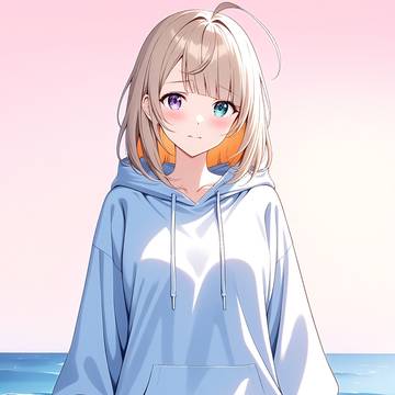 海辺でパーカーショット　唯ver.