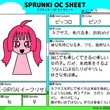 私のメインスプランキーOC！
