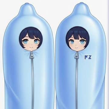 謎の着ぐるみに身を包んだ2人の女の子