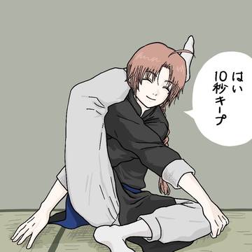 団長によるヨガレッスン