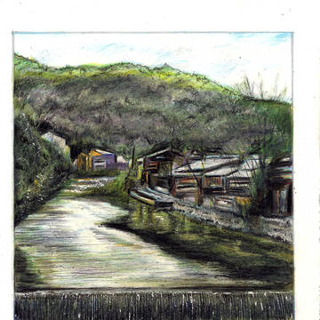 京都 嵐山公園にて