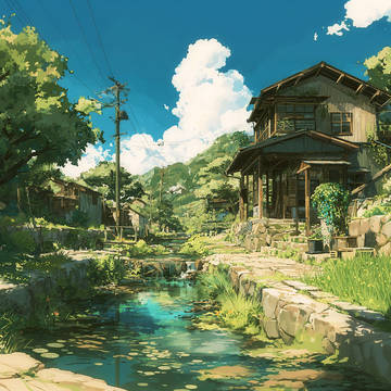 山間部の集落 (3)