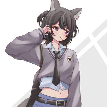 ウルフドッグ×制服ファッション🐾🐺👟