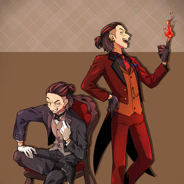 執事服ファイヤキャンドル