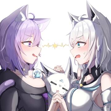 Cat fight...? 🐾