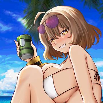 Drunk Anis in Swimsuit