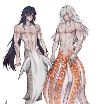 jingren mermaid au