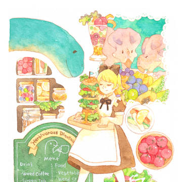 草食恐竜の喫茶店