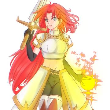 Swordwoman from no where
