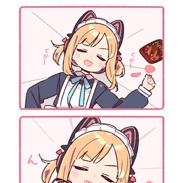 すやすやメイドモモイさん可愛い😺
