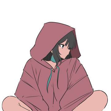 フードの女の子　rkgk