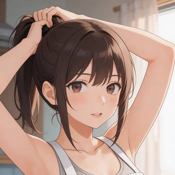 wife cooking in the kitchen