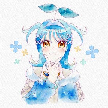 【デジタル水彩】代理キャラ❀