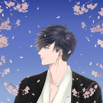 和装と桜