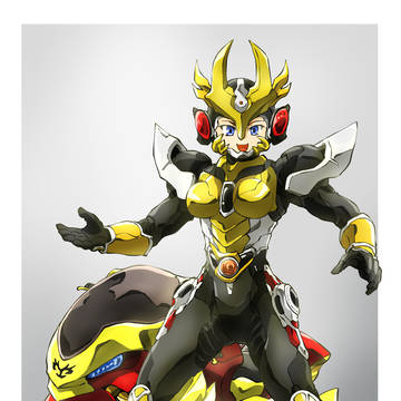 アギト娘とマシントルネイダー