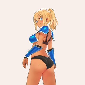 褐色金髪ギャルビキニアーマー!