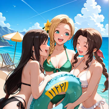 浮き輪で遊ぼうっ