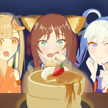 光るパンケーキ？