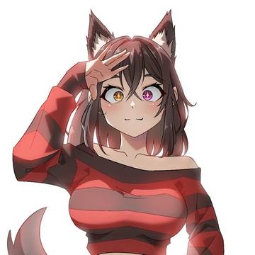 オッドアイのネコ娘 (Odd-Eyed Cat girl)