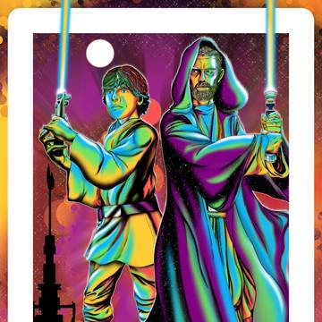 Luke Skywalker and Obi-Wan