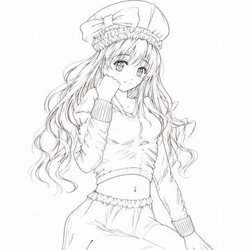 大昔に描いた線画(塗るまでいってないｗ)