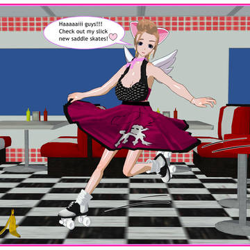 Slipping Over in Saddle Skates