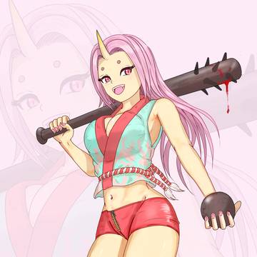 鬼姫様の鉄球ノック