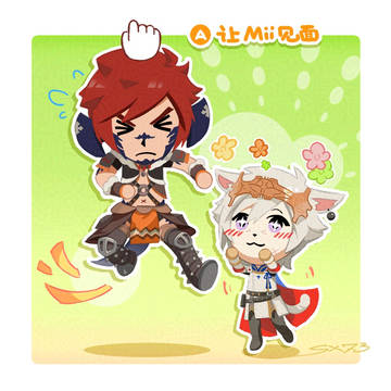 FF14OC in トモダチコレクション わくわく生活