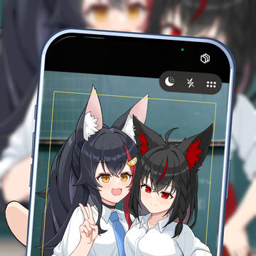 黒ミオツーショット
