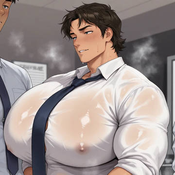 デカ乳リーマン