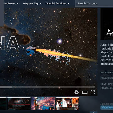 On steam! the Visual Novel