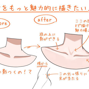 鎖骨をもっと魅力的に描きたい人へ