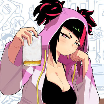 맥주를 따라주는 주리