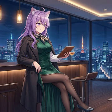 バーでチャイナ服のシス