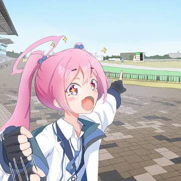 某競馬場に行くコユキ