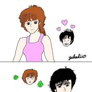 獠と香とちびキャラ