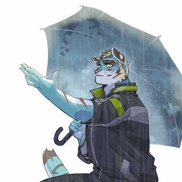 傘と雨