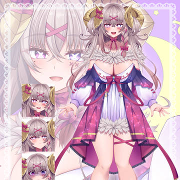 Vtuber 癒星ねみみ 新モデル立ち絵