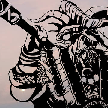 【ナイトレイン】無頼漢 切り絵🏴‍☠️