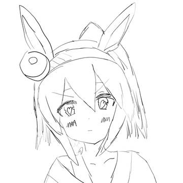 ポニーテール ハート目 タマちゃん