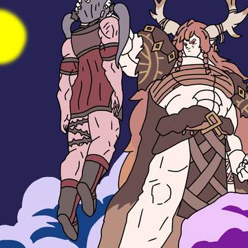 全盛期ディアナの初登場シーン(イメージ図)