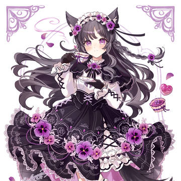 パンジーの想い出ゴシックワンピース💜
