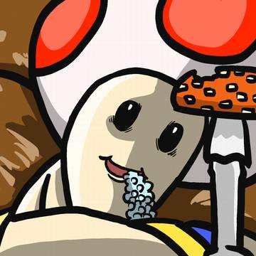 毒キノコを食べて、はしゃいだキノピオ