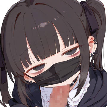 地雷系女子 マスクフェラ②