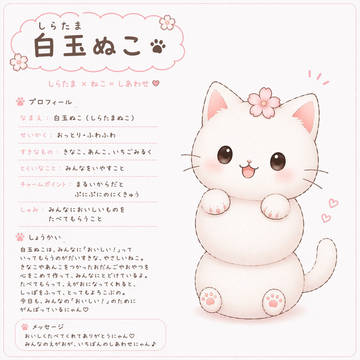 白玉ぬこと抹茶ぬこ