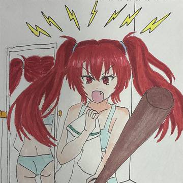 お着替え中の我妻天