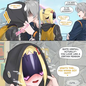 Under the hoodie